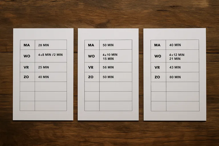 Voorbeelden en aanpassingen per niveau